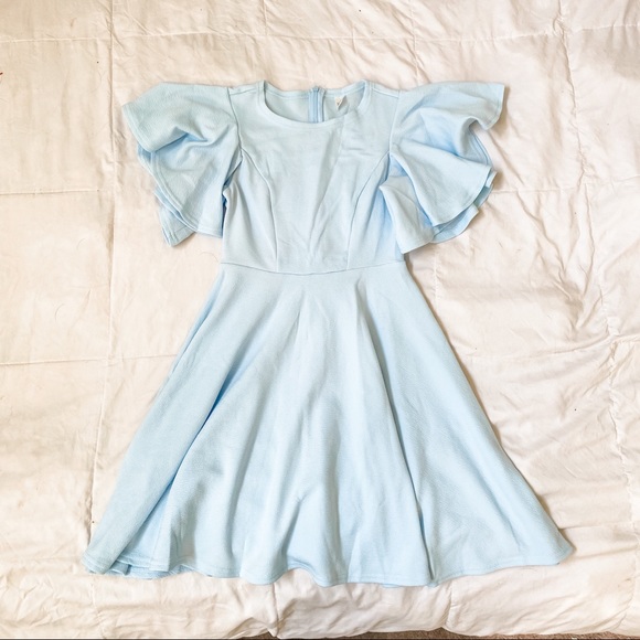 Light Blue Ruffle Dress - Picture 1 of 1